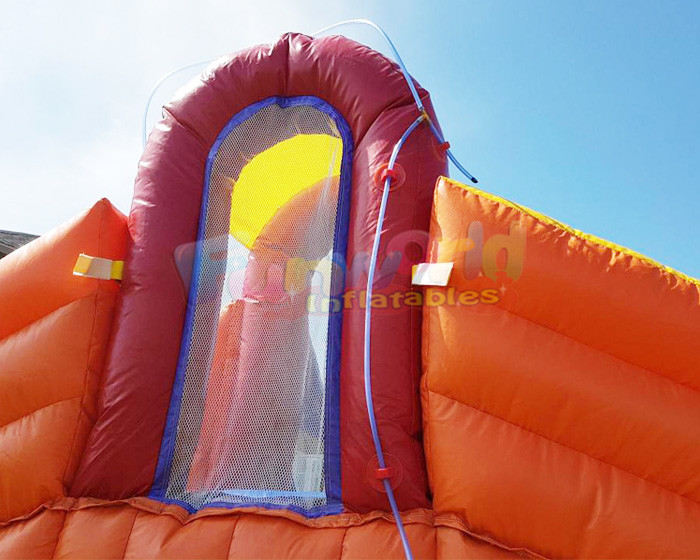 Multi Color Jumping Bounce House Inflatable Water Slide With Pool