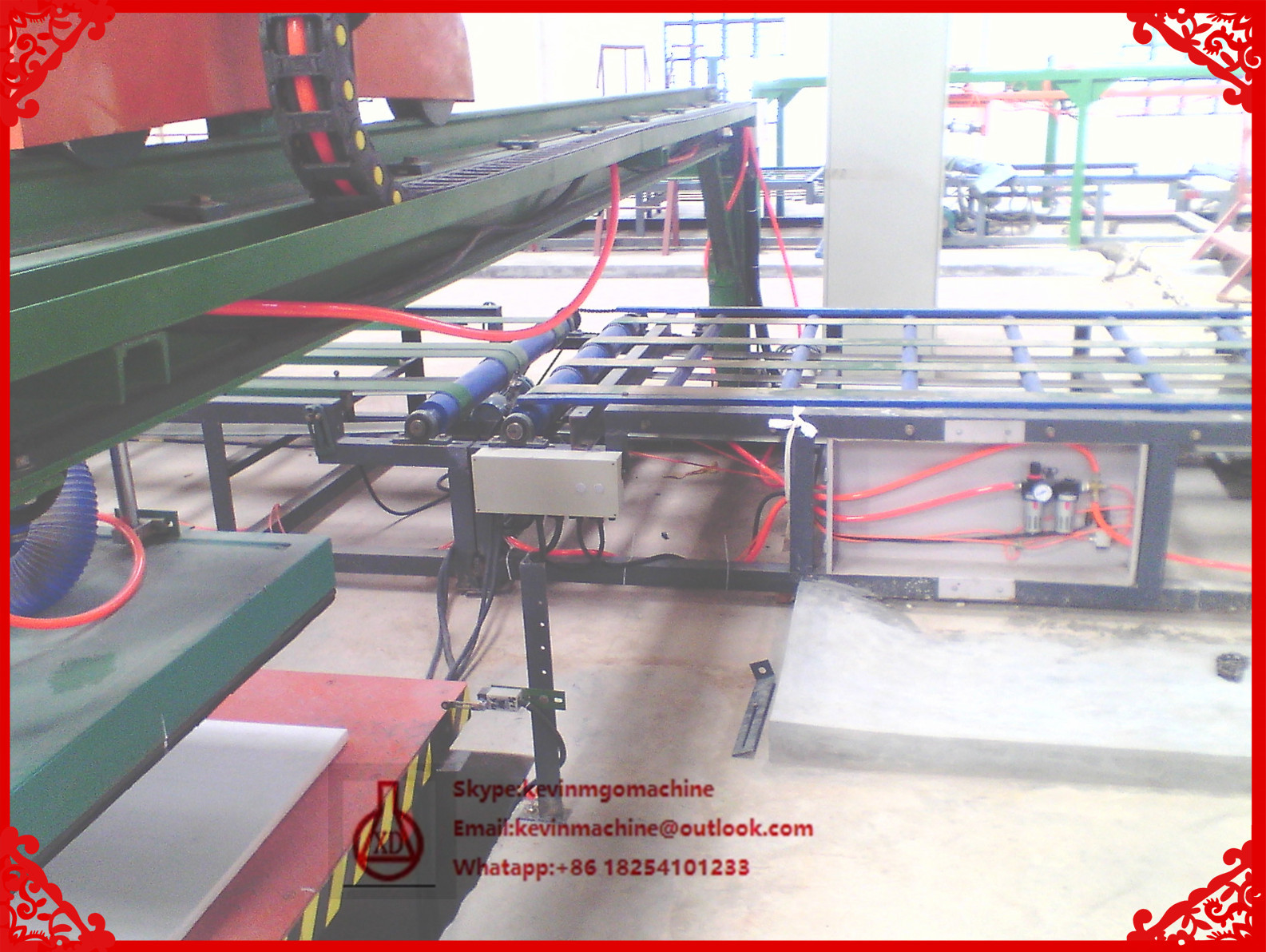Automatic Eps Sandwich Panel Mgo Board Production Line for Cement / Mgo / Wood Saw Powder