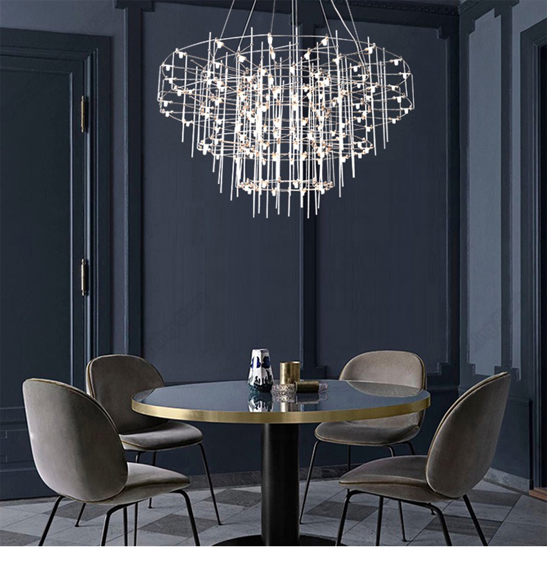 Modern Decoration Crystal Chandelier for Living Room Room Decor Stainless Steel Chandelier(WH-MI-447)