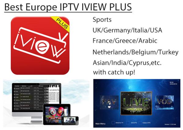 Europe IPTV IVIEW PLUS IPTV Apk stable for UK GR Italy Germany Netherland Arabic