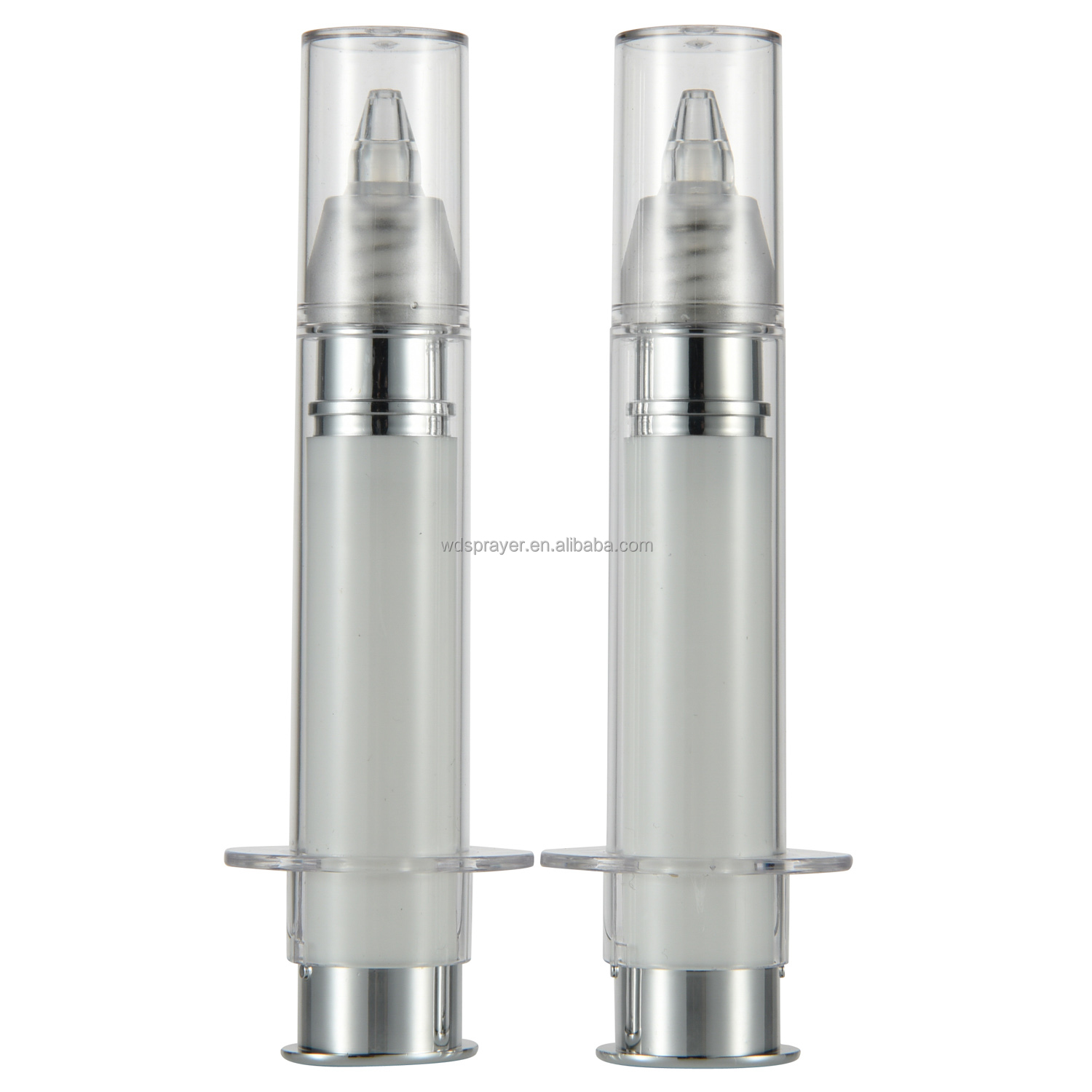 Screen Printing Empty Cosmetic Airless Bottle Eye Serum Bottle 15ml