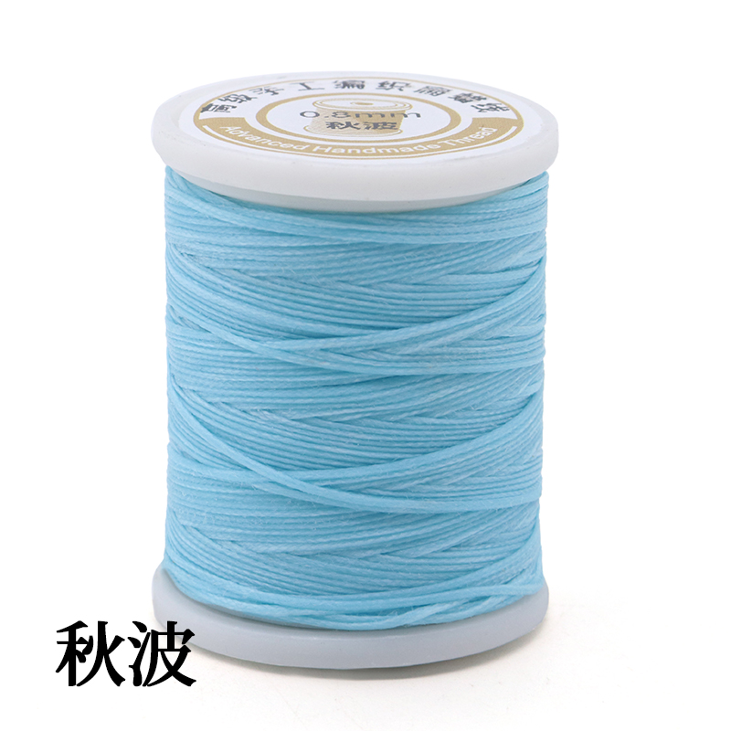 Polyester/ Waxed Material Hand Stitched Leather Thread 0.8mm Flat Wax Thread 50m