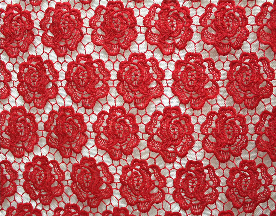 Garment Accessories Chemical Lace Fabric Water Soluble lace fabric in Different Color