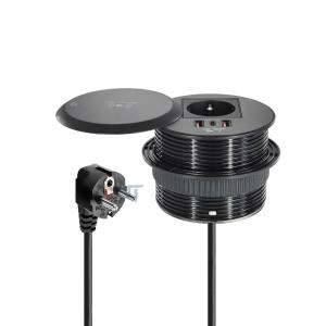 Embedded Design Table or Sofa Power Outlet EU Standard Power Socket With 2 Type