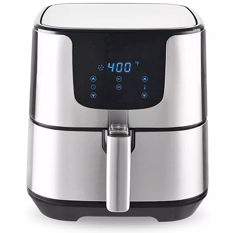 Oil Free Stainless Steel Electric kitchenaid air fryer oven 5.5L 7L XL Digital 8 Presets Touch Screen