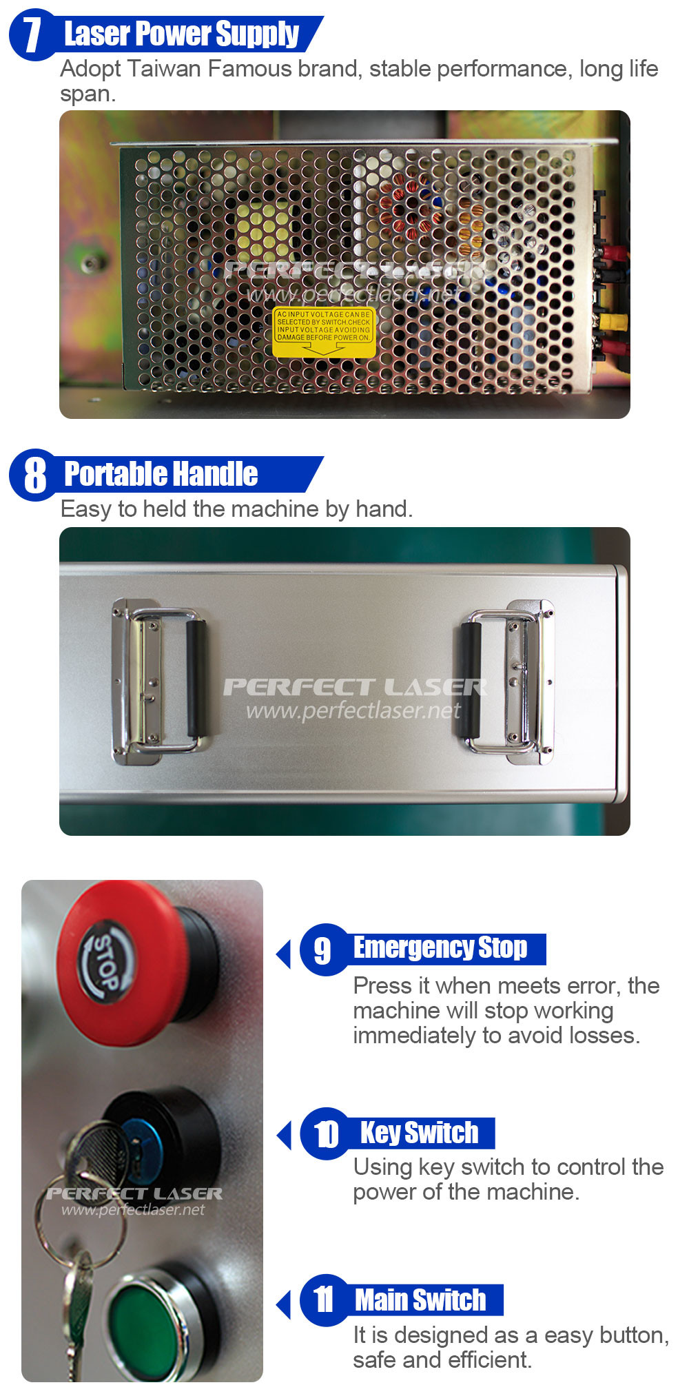 Small UV Stainless Steel Laser Marking Equipment Durable PEDB-400C