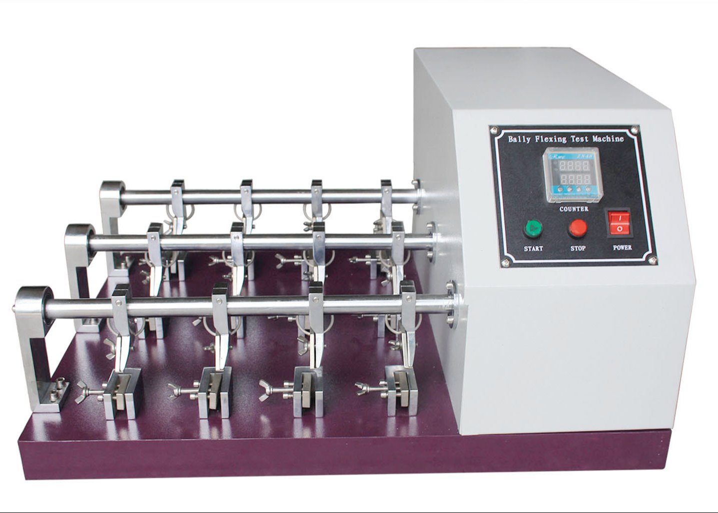 Leather Bally Flex Resistance Tester Leather Flexometer Test Machine Six Twelve Station