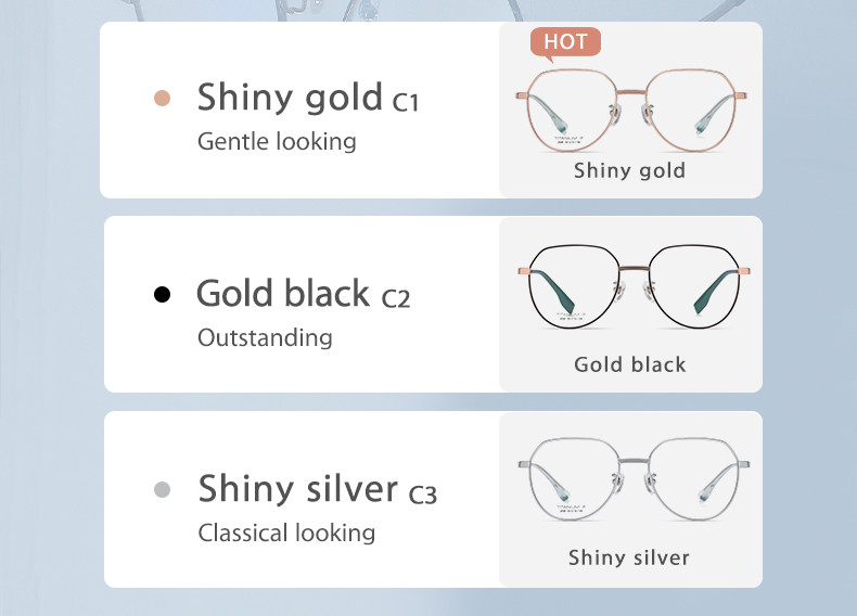 Women Men Titanium Frame Glasses Retro Round Clear Lens Eyeglasses