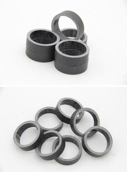 3k mattfull Carbon Fibre Fork Bowl Headset Mountain Bike Washer Headparts Backup