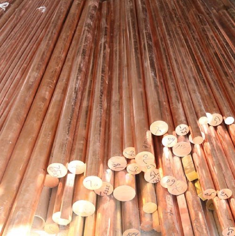 Oxygen-Free Copper C10200 / C102 Round Copper Bar in 3m Lnegth Copper Rod