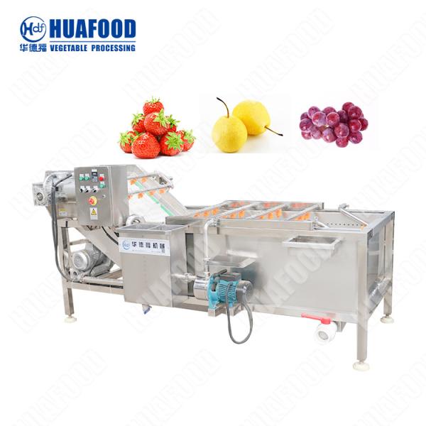 Quality Large Capacity Cabbage Fruit And Vegetable Washer Chili Green Pepper Bubble Washing Machine With Conveyor for sale