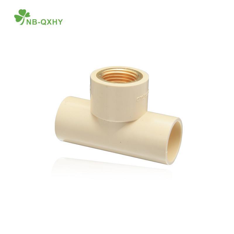 Nb-Qxhy Water Supply Pipe ASTM 2846 CPVC Fittings Female Tee with Brass Thread