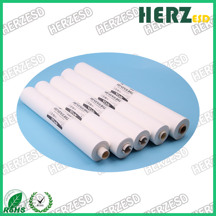 Cleanroom Plastic Core Woodpulp 56gsm Nonwoven SMT Stencil Wiper Rolls