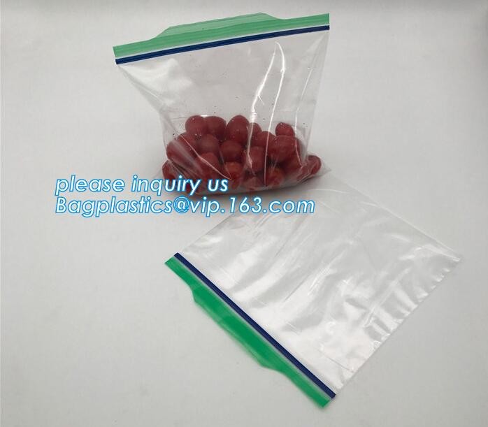 packing clear bag LDPE transparent custom printed zipper bags plastic k bag, transparent custom printed zip