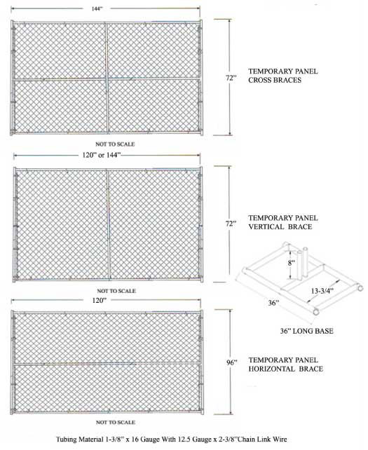 Chain Link Type Temporary Wire Mesh Mobile Fences for Security