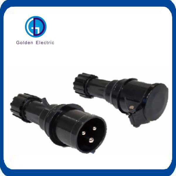 IP67 Cee/IEC Waterproof Industrial Plug and Socket Connector Temperature Range
