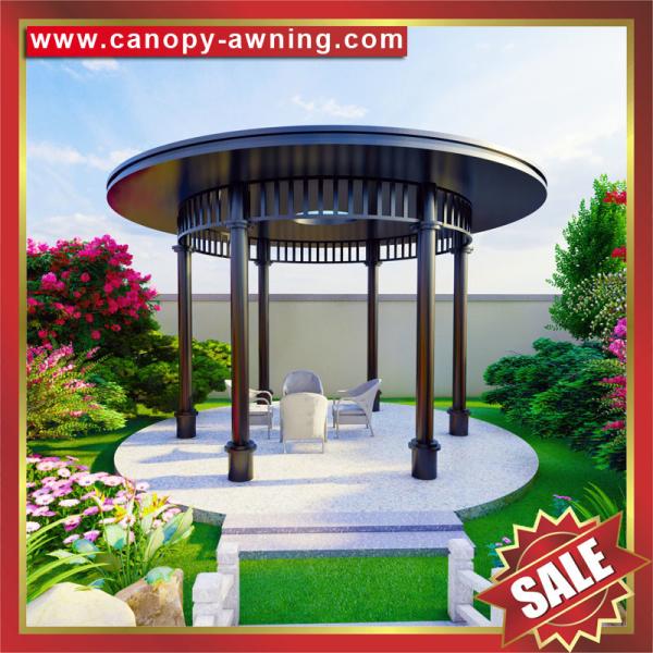 Outdoor Public garden park aluminum alu Circular rounded shape roof gazebo