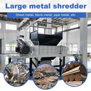 Double Shaft Scrap Metal Shredder Plastic Shredder Machines Multi Function
