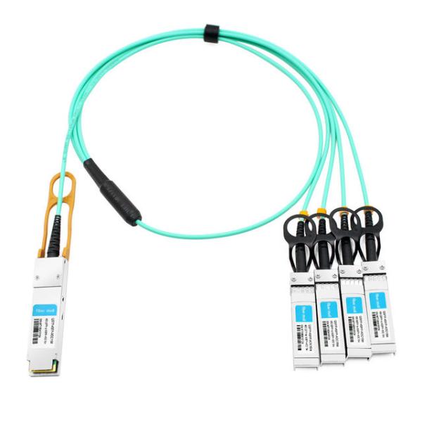 HPE BladeSystem 721076-B21 Compatible 15m (49ft) 40G QSFP+ to Four 10G SFP+