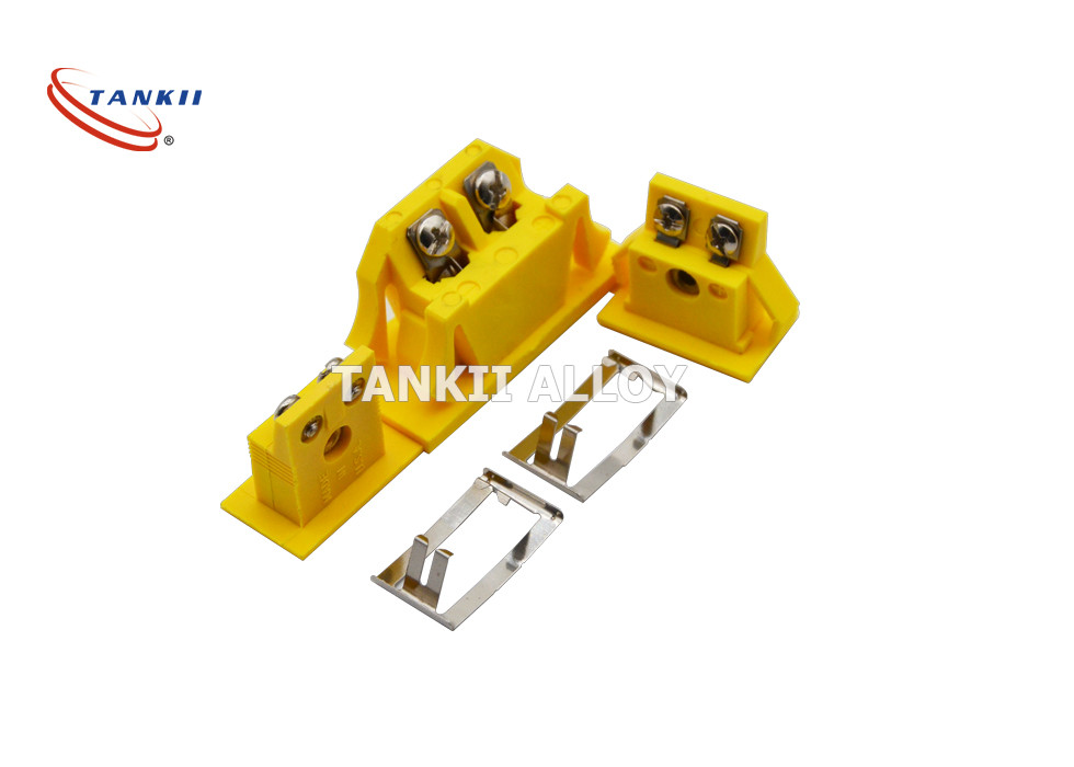 Solid Pin IEC Type K Thermocouple Plug 16A With Molded Barriers