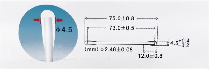 HDD Components Clean Room Cotton Swabs 3 Inch Standard Paper Handle