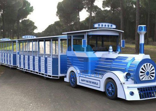 Interesting Carnival Train Ride Antique Models Trackless Kiddie Train For Amusement Parks