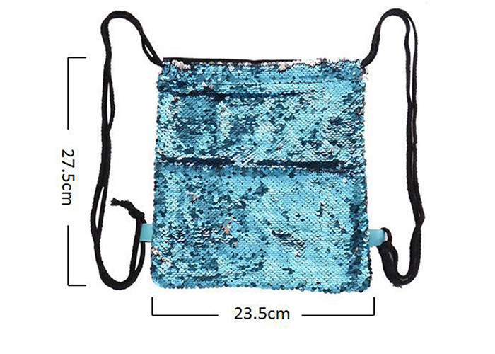 Sequins symphony color ladies drawstring backpack outdoor bag sports backpacks