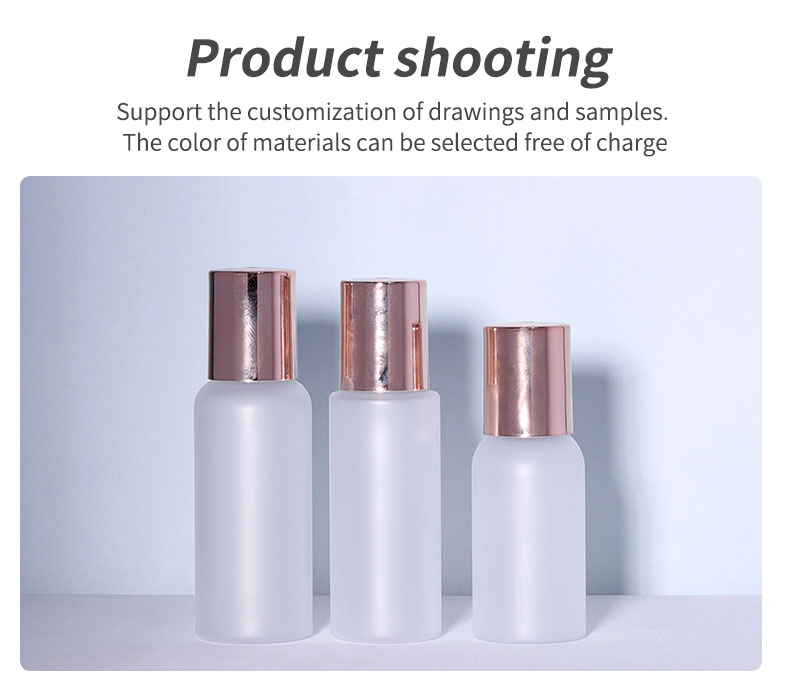 Customized 100ml Plastic Cosmetic Bottles Empty Aromatherapy Bottle With Electroplate