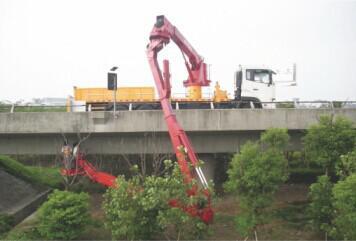 Euro 5 Special Purpose Truck , 18m Bridge Inspection Vehicle Bucket Type