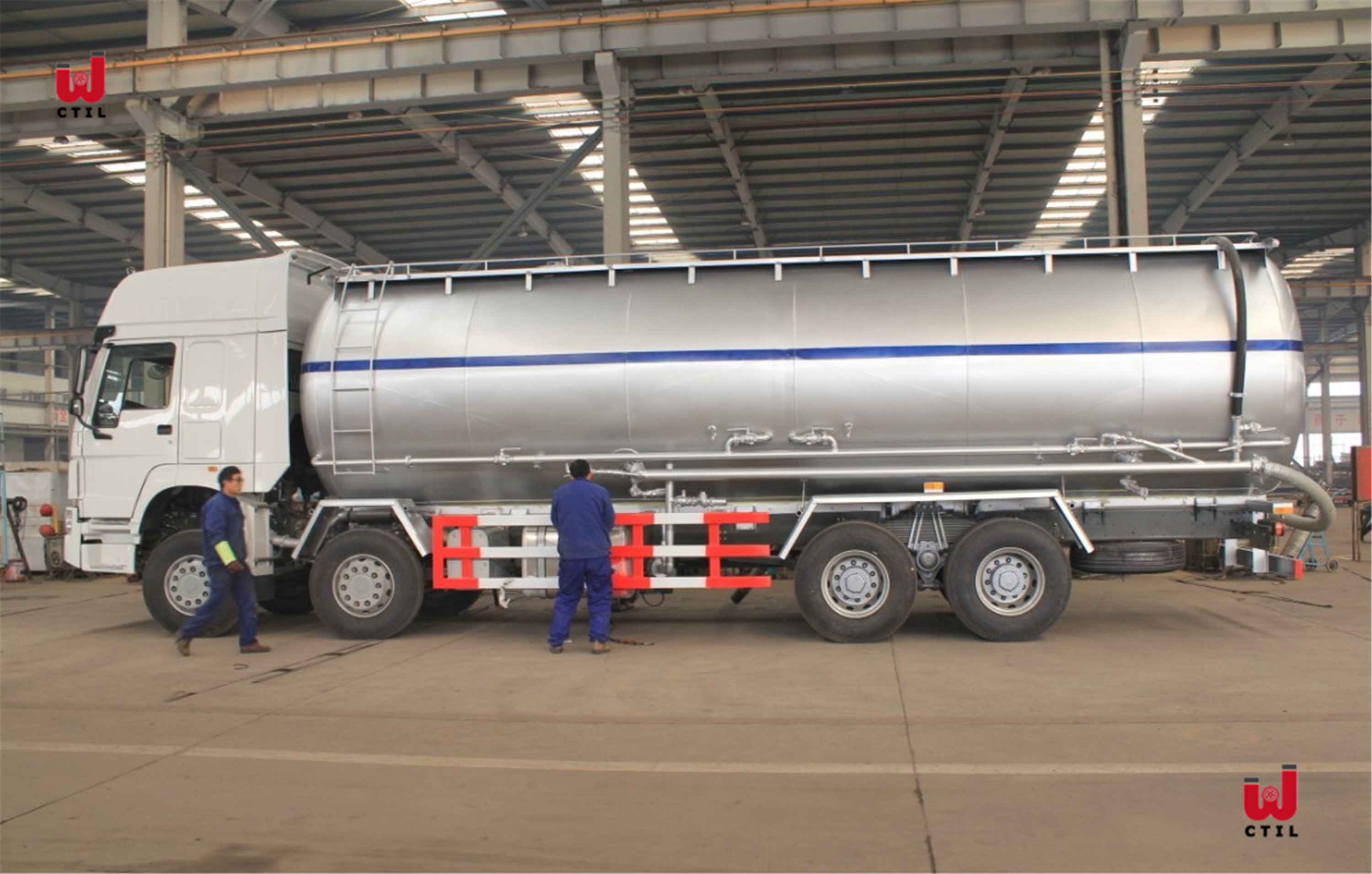 GSG HOWO 8X4 12 Wheelers Cement Tanker Trailer Euro II