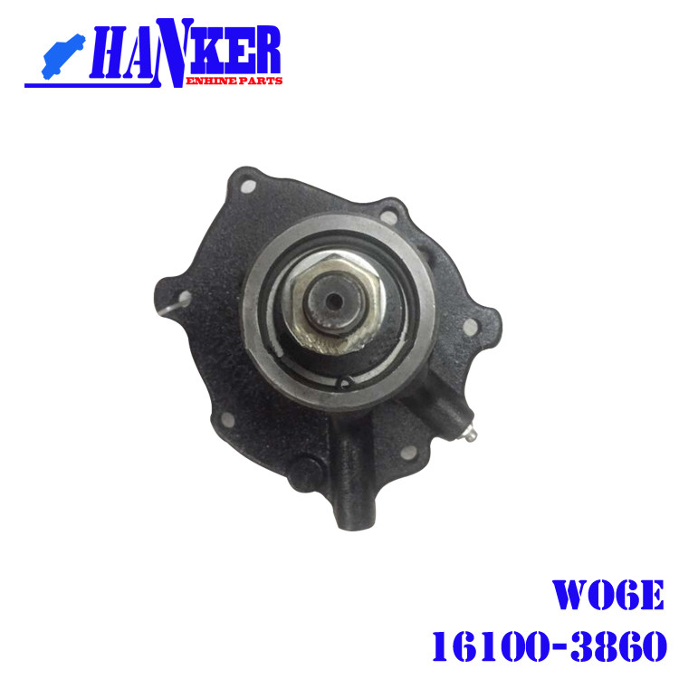 Pipe Belt Car Parts Diesel Engine W06E Cooling Water Pump 16100-3860