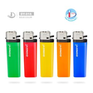 Solid Color Gas Fint Lighter for Easy and Convenient Disposal of Plastic
