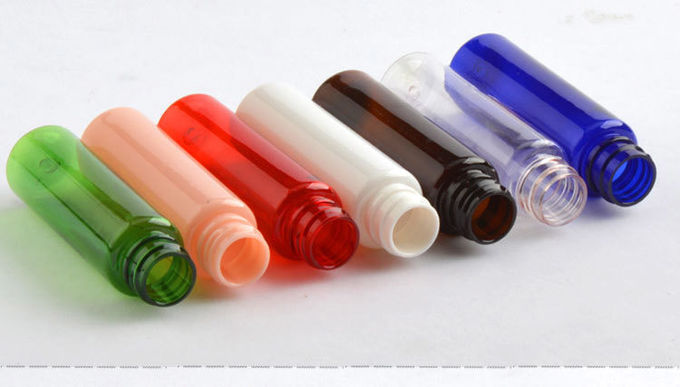 No Leaking Empty Plastic Pump Bottles 30ml Aluminum Press Caps Multi Colors