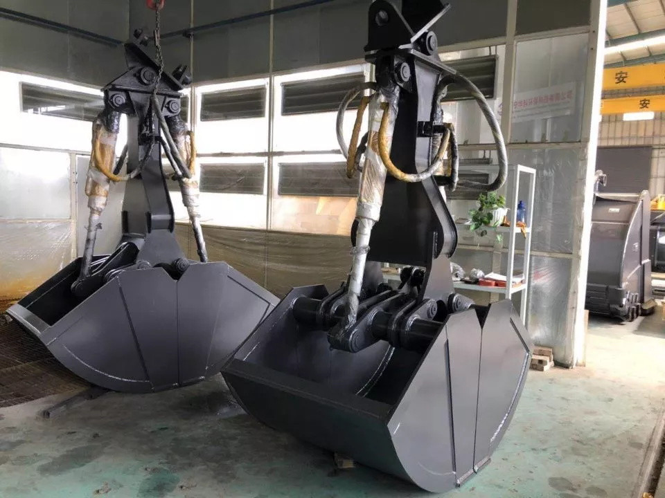 New customized rotating hydraulic clamshell grab bucket for pc160lc excavator clamshell buckets made in china