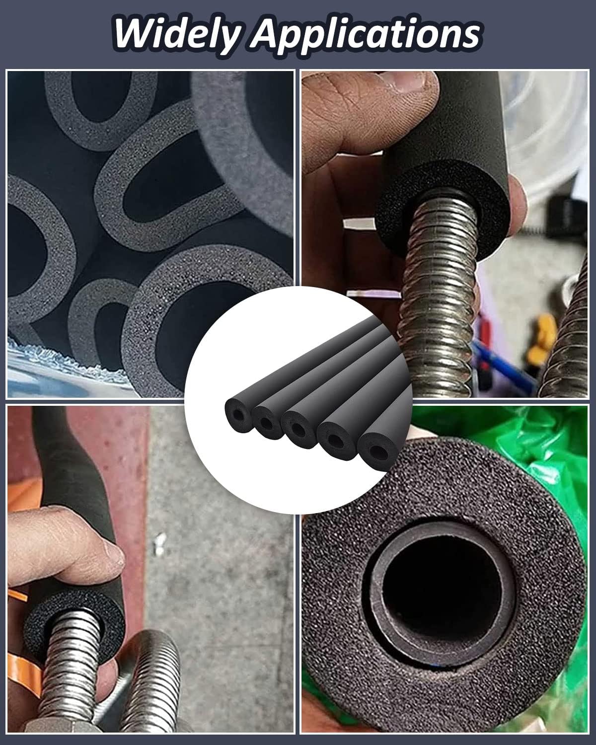 10-Year Service Life EPDM Rubber Insulation Pipe for Thermal Insulation in HVAC System