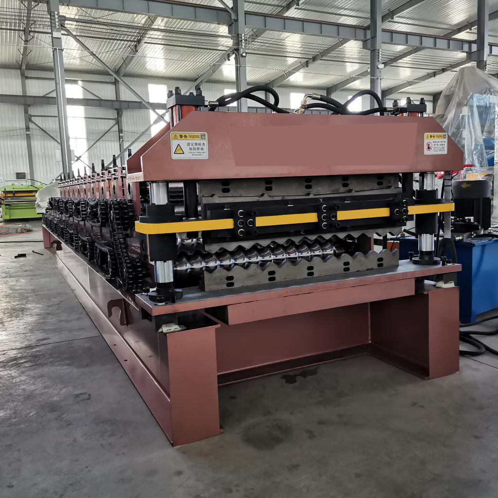 IBR Glazed Double Layer Roof sheet Roll Forming Machine 15m/Min For Ppgi Panel Roof