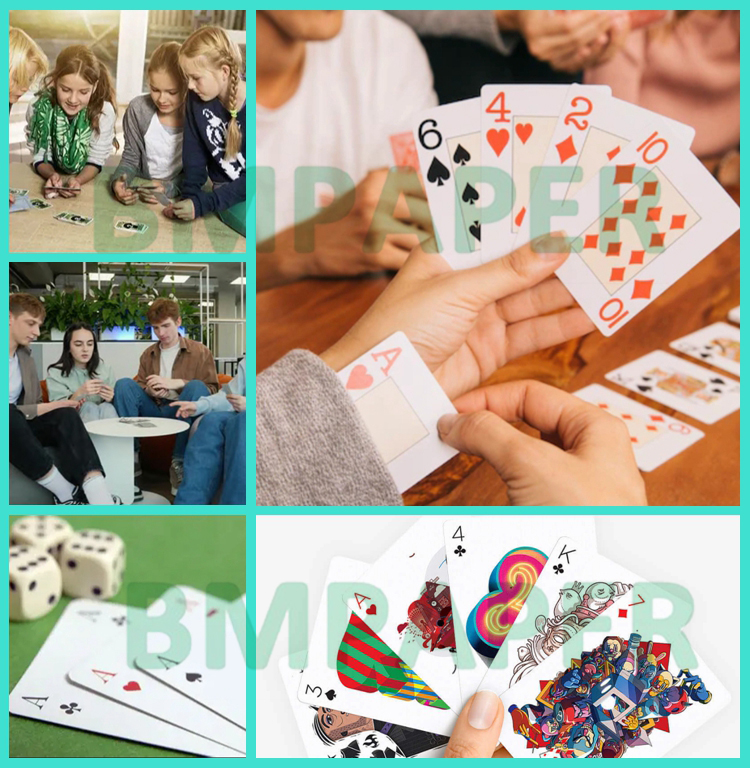 290gsm 300gsm White Board Black Center For Playing Card 70 x 95cm C2S Coated
