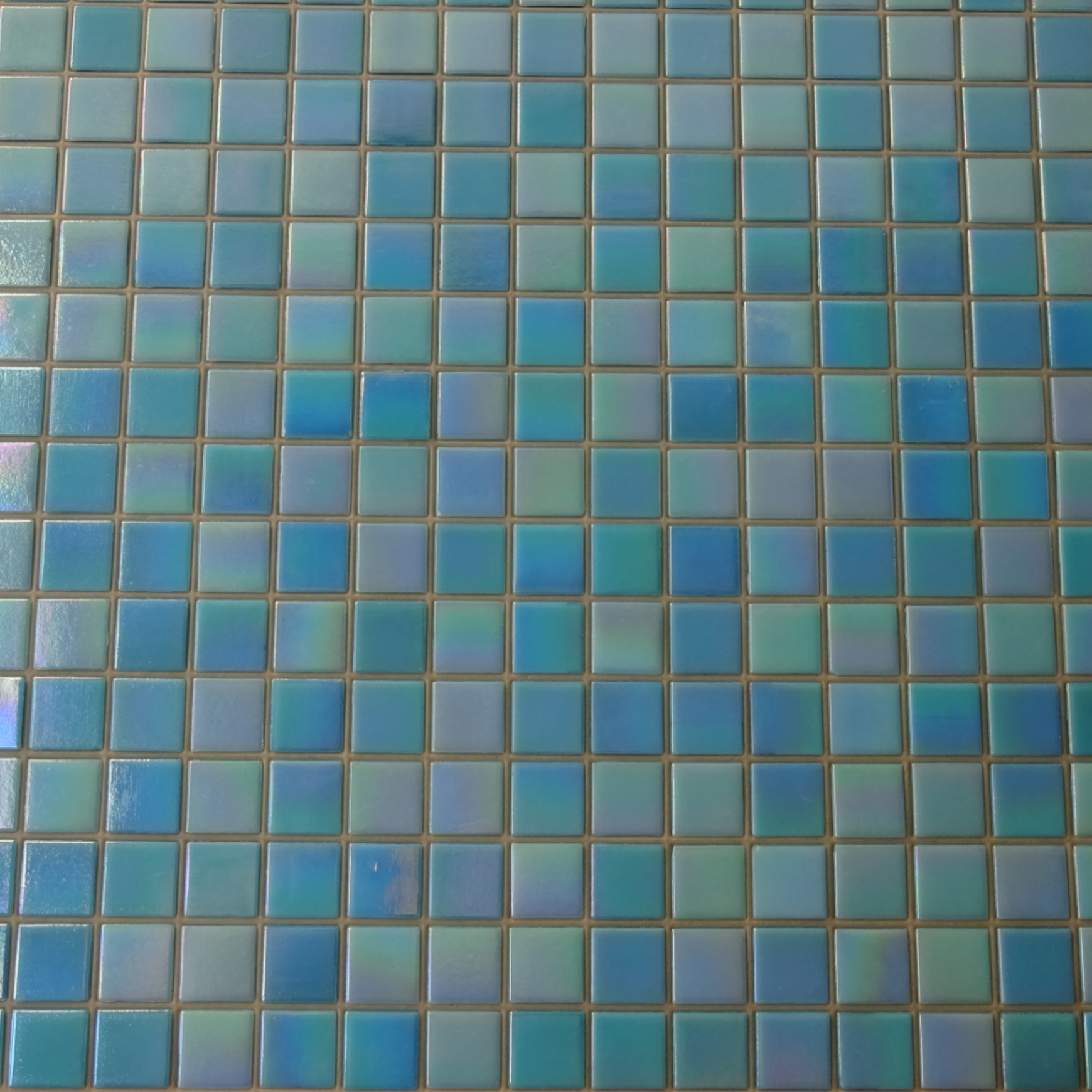 Antibacterial Square Creative Blended Blues Glass Mosaic Swimming Pool Ceramic Tiles