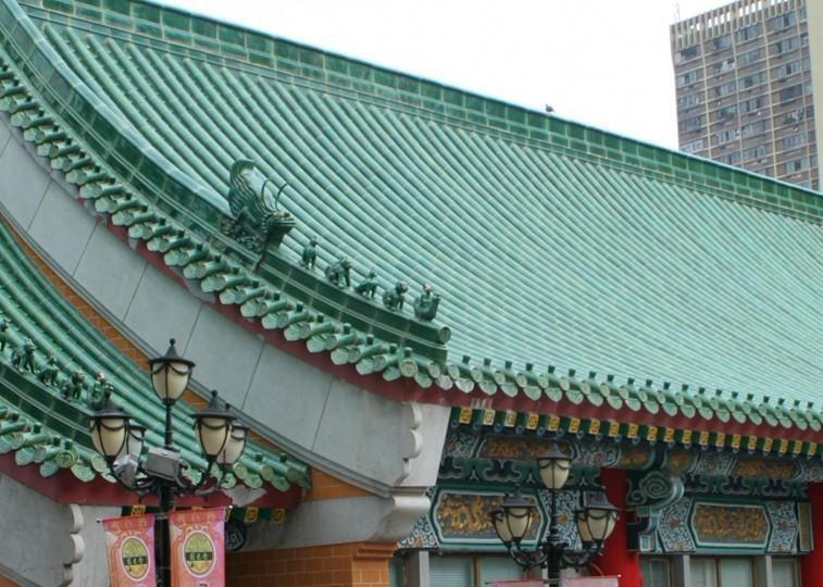 Temple Hand Made Clay Tiles Asian Antique Building Materials Roof Tiles