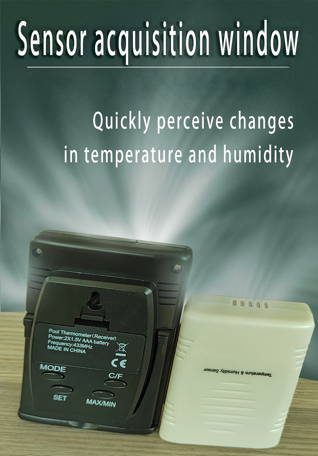 Multi Channel Weather Temperature Meter With Silver Color And ±5% Humidity Accuracy