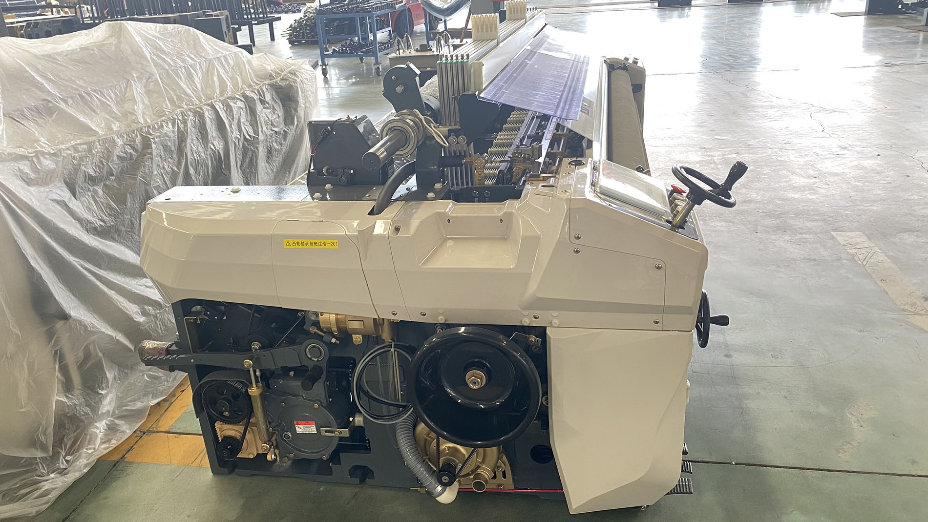 ISO Water Jet Loom Machine Dobby Shedding Double Nozzle Shuttleless Loom Machine