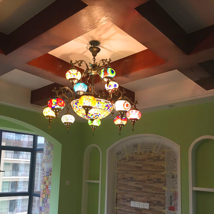 Mediterranean Style Decoration Handmade Turkish Pendant Light(WH-DC-23)