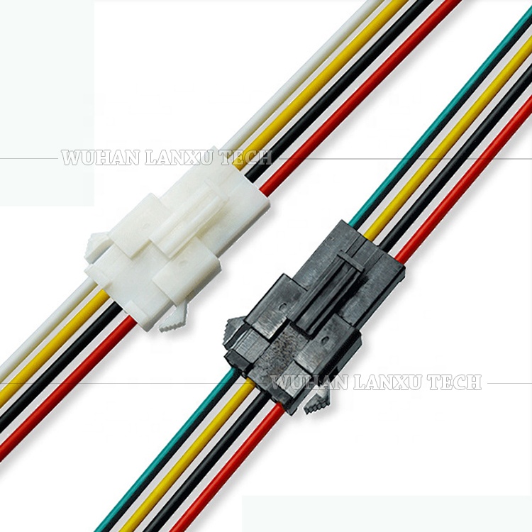 2 3 4 Pin SM 2.54mm Connector Male to Female Socket Assembly Cable for GPS LED Light