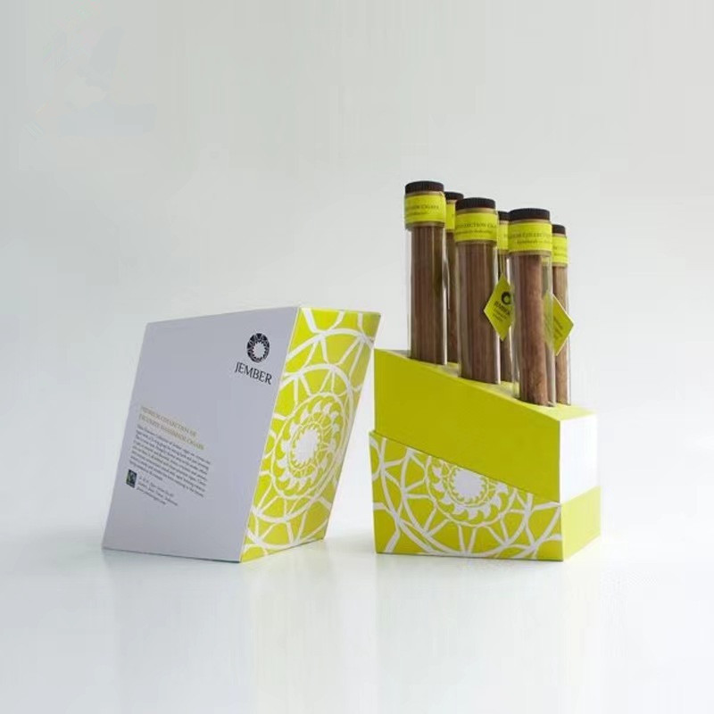 Rectangular Cardboard Cigar Packaging Box for Cigar Storage Customization Available