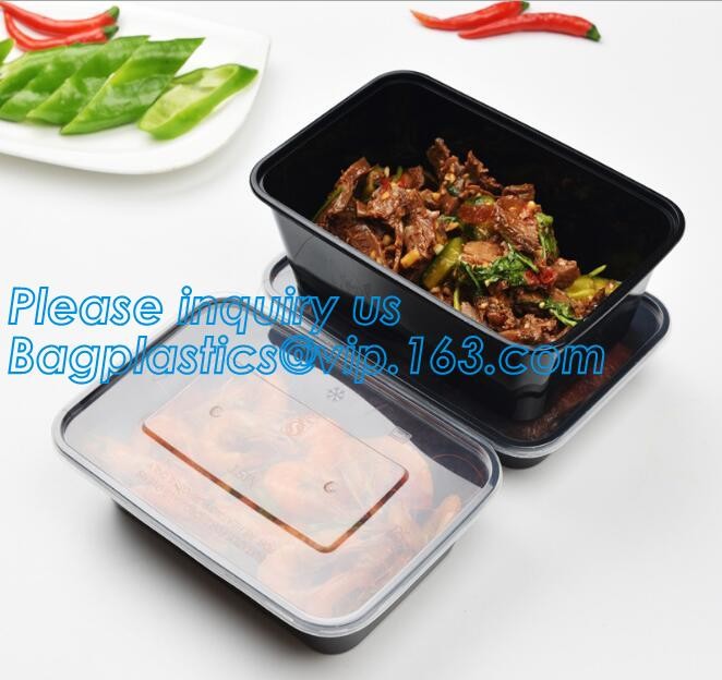Meal Prep Containers Free Sample Bento Lunch Box Biodegradable Food Container Plastic Wheat Straw Lunch Box bagplastics