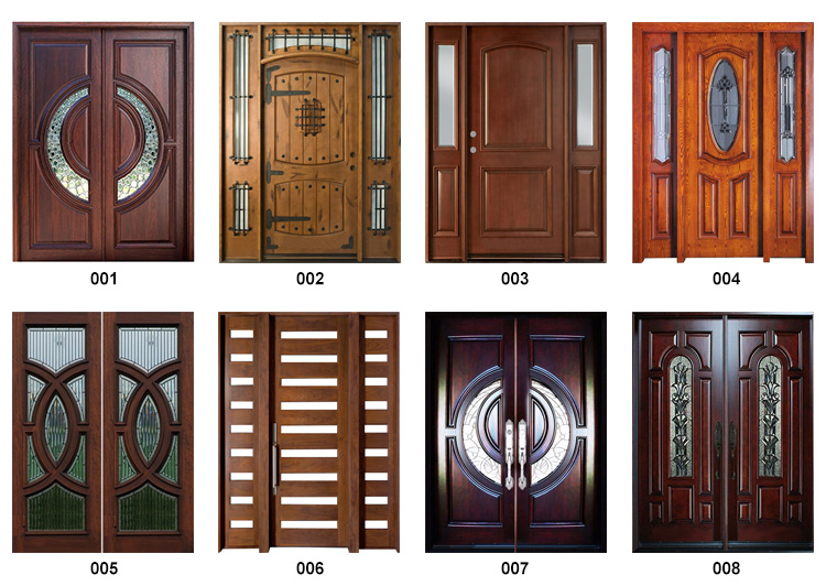Contemporary 208cm Melamine Wooden Door Compound Moisture Proof