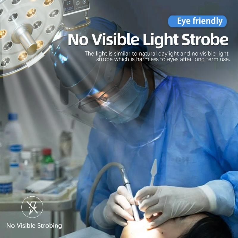 White Multiscene Dental LED Lamp , Practical Dental Chair Halogen Light