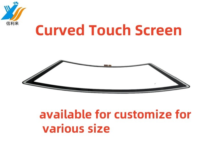 32 Inch Curved Touch Screen Panel Multi touch PCAP touch screen waterproof oilproof Anti-UV customizable industrial commercial medical jukeboxes