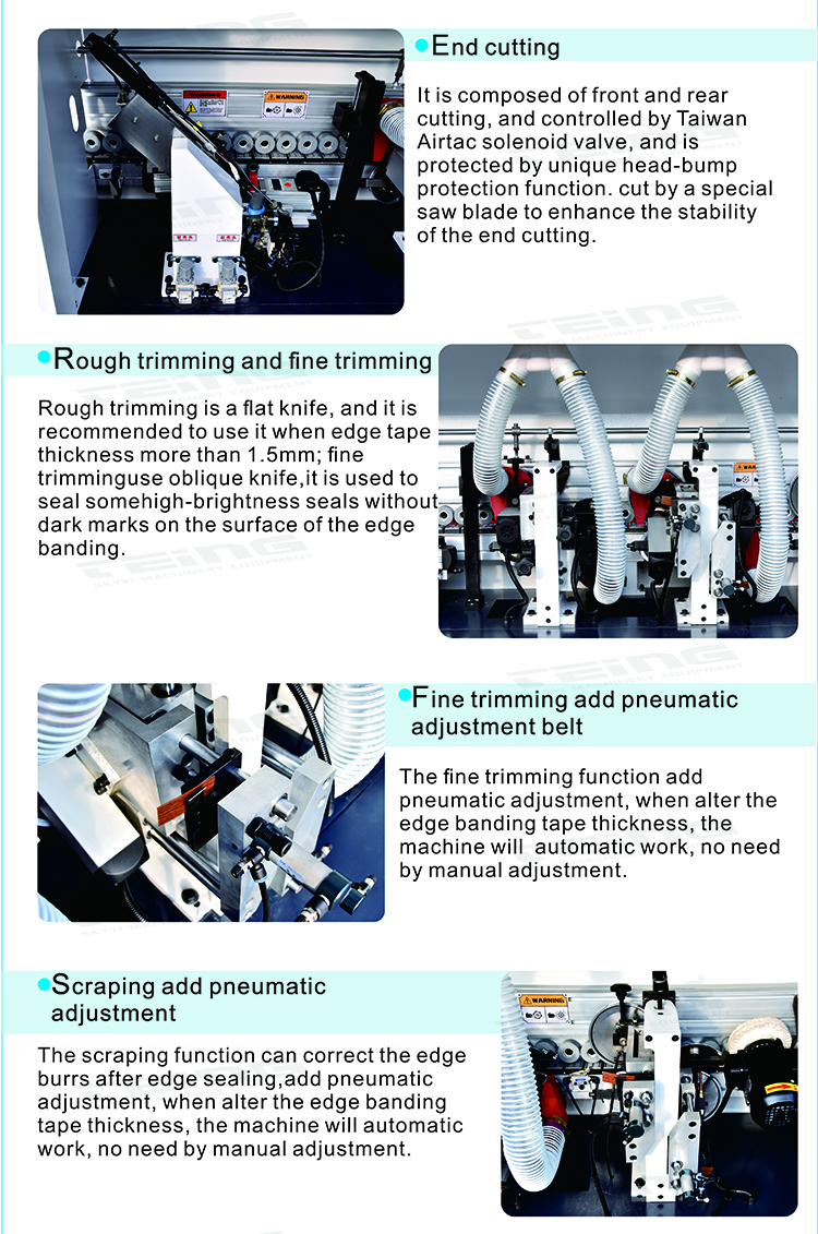 SKY420 High Configuration Auto Edge Bander Machine for Electric Lifting Woodworking