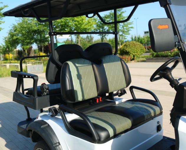 White Color 4 Seater Golf Cart Motor Depot AC Motor 3.5kw Wheelbase 2300mm